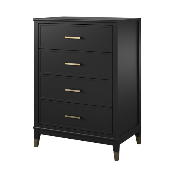 Westerleigh fekete komód, 75 x 106 cm - CosmoLiving by Cosmopolitan-image-2