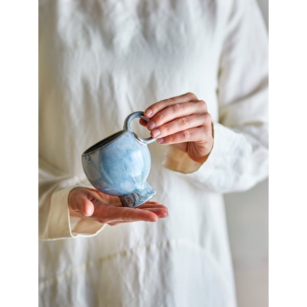 Világoskék kőedény csésze szett cappucinóhoz 4 db-os 250 ml Avonlea – Bloomingville-image-4