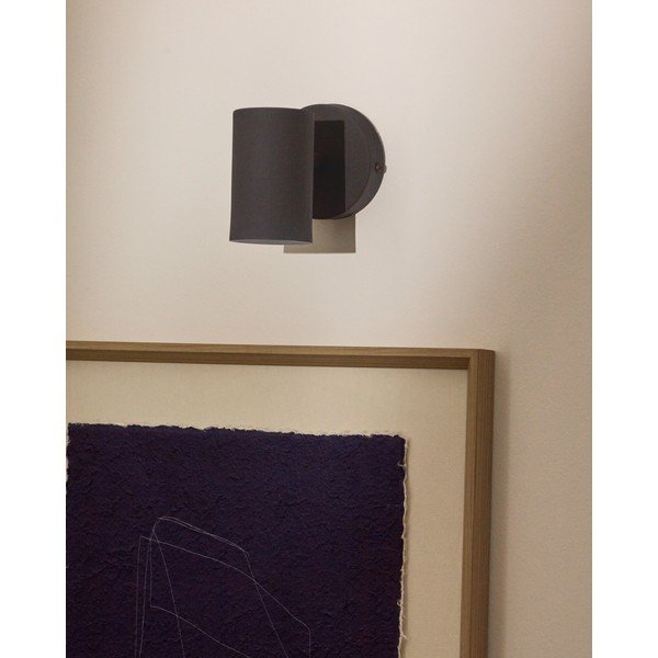 Fekete fém fali lámpa Manie – Kave Home-image-1