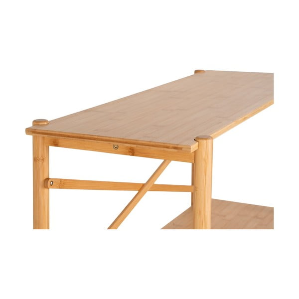 Natúr színű bambusz konzolasztal 32x83 cm Manaus – House Nordic-image-4