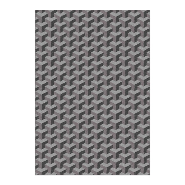 Nilo Grey szürke szőnyeg, 133 x 190 cm