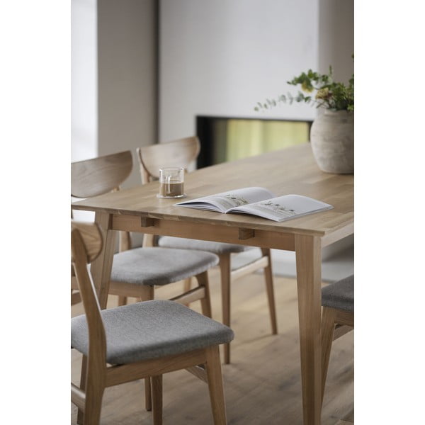 Filippa tölgyfa hosszabbító asztallap étkezőasztalhoz - Rowico-image-1