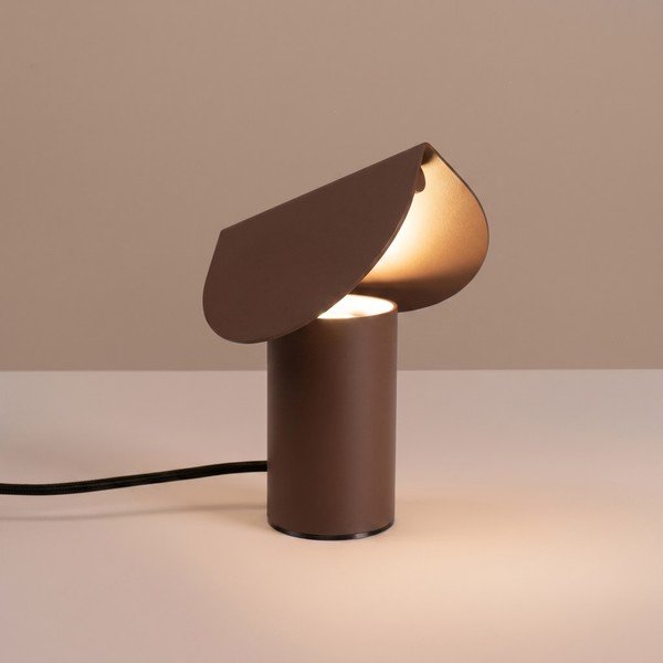 Barna alumínium LED asztali lámpa (magasság 15 cm) BISCUIT – Thoro-image-2