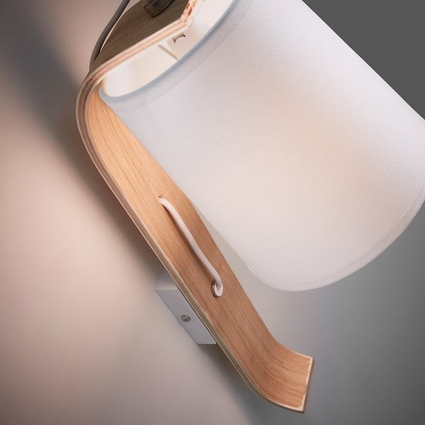 Percy fehér falilámpa - Kave Home-image-1