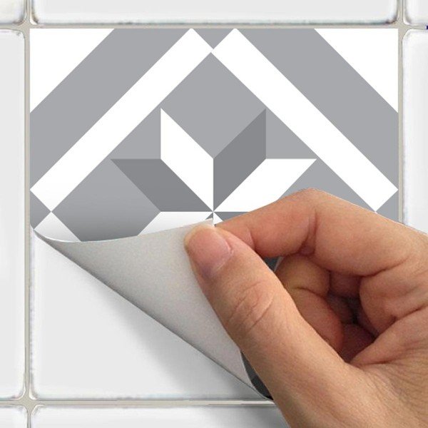 Wall Decal Cement Tiles Azulejos Micalina 24 db-os falmatrica szett, 15 x 15 cm - Ambiance-image-3