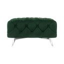 Sötétzöld bársony lábtartó Chelsea – Ropez