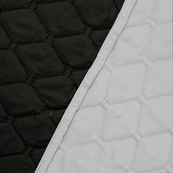 Axel fekete-szürke kétoldalas mikroszálas ágytakaró, 220 x 240 cm - DecoKing-image-3