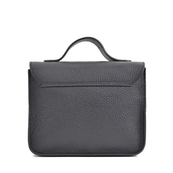 Cristina fekete bőr kézitáska - Mangotti Bags-image-3