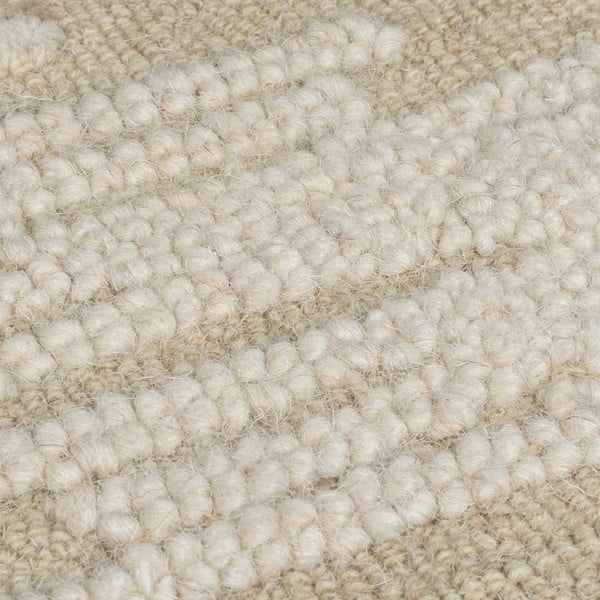 Bézs kézi szövésű gyapjú szőnyeg 200x290 cm Dion Ikat – Flair Rugs-image-2