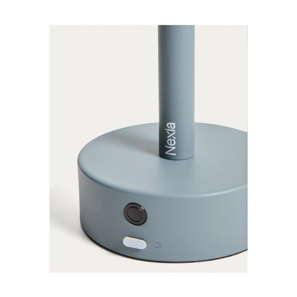 Világoskék fém LED asztali lámpa (magasság 30 cm) Bow – Kave Home-image-3