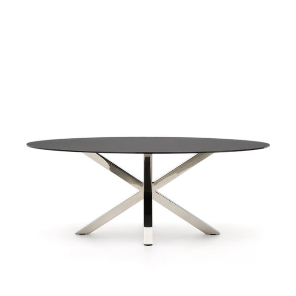 Étkezőasztal üveg asztallappal 100x200 cm Argo – Kave Home-image-2