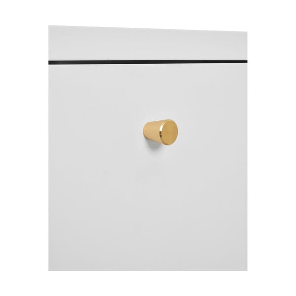 Fehér fém éjjeliszekrény Dalby – House Nordic-image-4