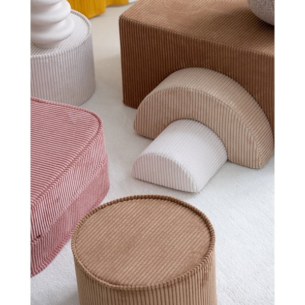 Barna kordbársony gyerek puff – Wigiwama-image-2