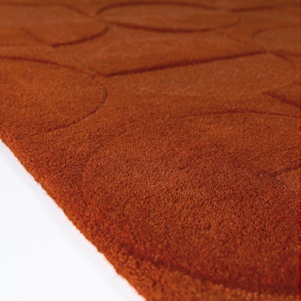 Terrakotta színű kézi szövésű gyapjú szőnyeg 120x170 cm Gigi – Flair Rugs-image-4