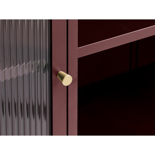 Piros fém tálalószekrény 132x85 cm Bronco – Unique Furniture-image-1