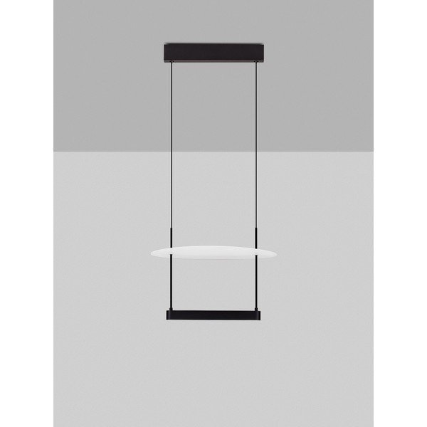 Fehér-matt fekete alumínium LED dimmelhető függőlámpa ø 40 cm Diona – Nova Luce-image-4