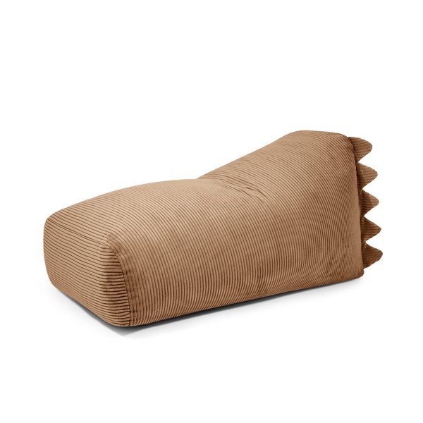 Barna kordbársony gyerek babzsákfotel Snug 130 Dragon – SLOWDOWN