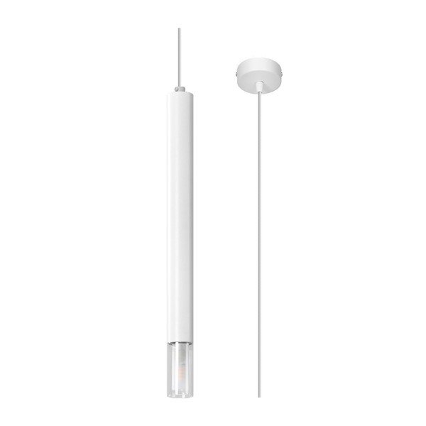 Fehér fém függőlámpa ø 8 cm Vittoria – Sollux