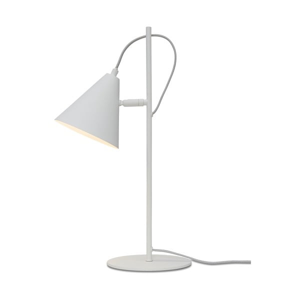 Fehér asztali lámpa fém búrával (magasság 50,5 cm) Lisbon – it's about RoMi