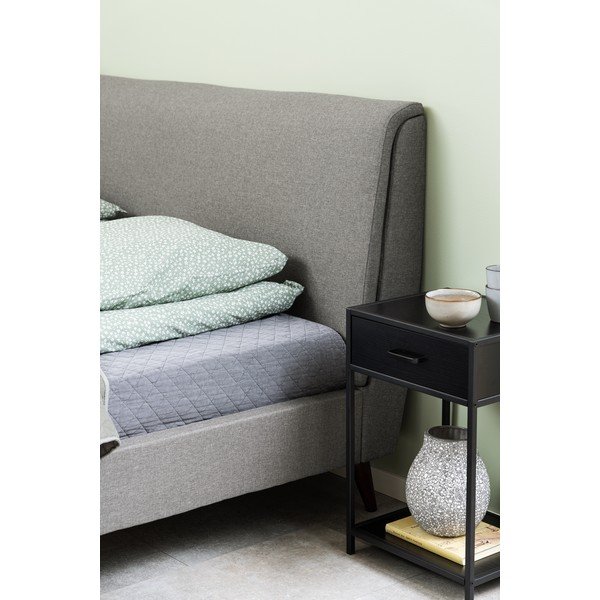 Seaford fekete éjjeliszekrény - Actona-image-2