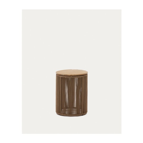 Kerek kerti tárolóasztal ø 40 cm Mesa – Kave Home-image-2