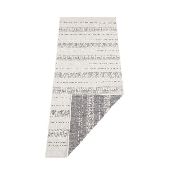 Bahamas szürke-krémszínű kültéri szőnyeg, 80 x 350 cm - NORTHRUGS-image-2