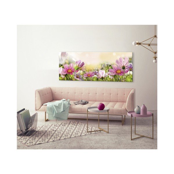 Glas Flowers Astry kép, 50 x 125 cm - Styler-image-1