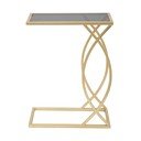 Tárolóasztal üveg asztallappal 25.5x45.5 cm Glam – Mauro Ferretti