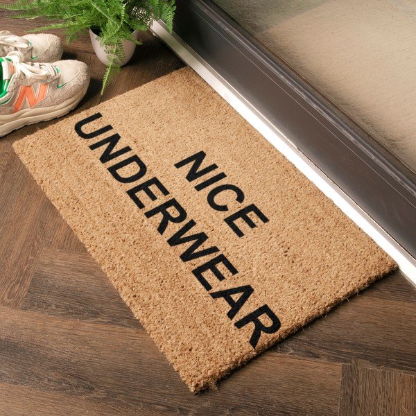 Kókuszrost lábtörlő 40x60 cm Nice Underwear – Artsy Doormats-image-1