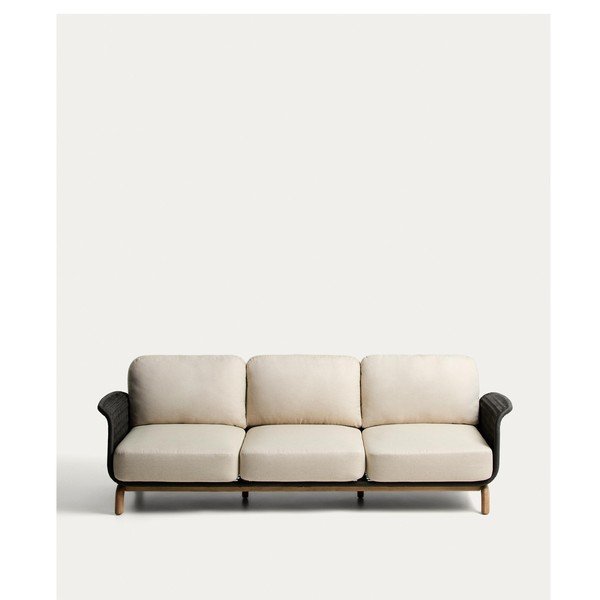 Szürke-bézs kárpitozott kerti kanapé Alipa – Kave Home-image-4