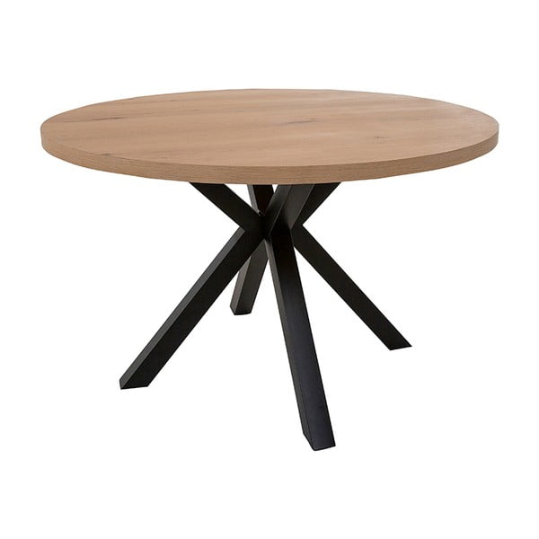 Maison kerek étkezőasztal fekete lábakkal, ø 120 cm - Canett