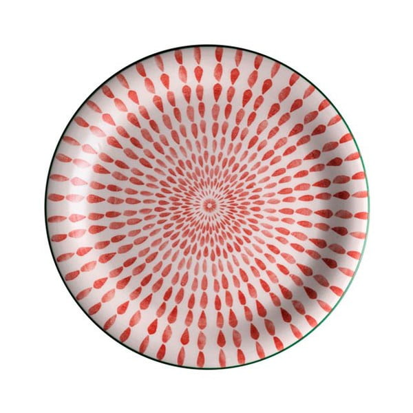 Ginger piros tányér, ⌀ 27 cm - Brandani
