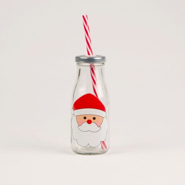 Santa szívószálas pohár - Sass & Belle