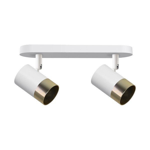 Fehér-aranyszínű mennyezeti lámpa fém búrával 34x5.5 cm Tobi – Candellux Lighting