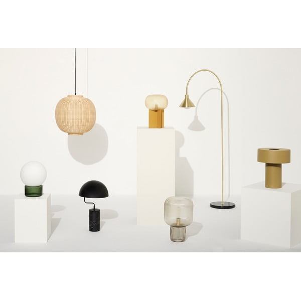 Fehér-zöld asztali lámpa (magasság 33 cm) Sphere – Hübsch-image-1