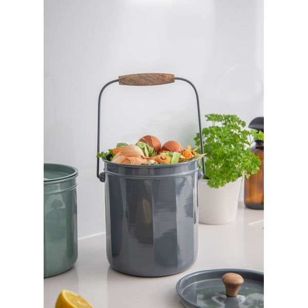 Acél edény szett komposztálható hulladékhoz 3 db-os - Kitchen Craft-image-4