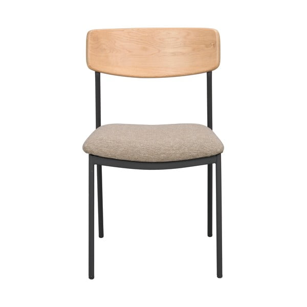 Bézs-natúr színű étkezőszék szett 2 db-os Maymont – Rowico-image-2