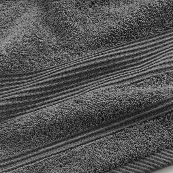 Sötétszürke frottír pamut fürdőlepedő 90x150 cm Tendresse – douceur d'intérieur-image-2