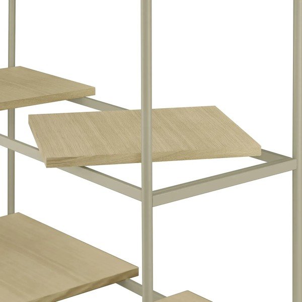 Natúr színű polcos állvány tölgyfa dekorral 105x170x40 cm Sukoya – Blomus-image-4