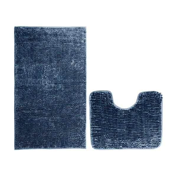 Bati 2 db-os sötétkék fürdőszobai kilépő szett - AmeliaHome