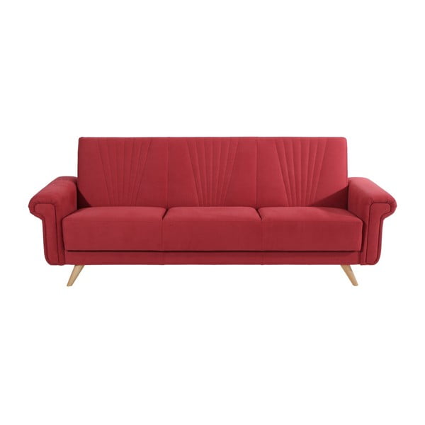 Jannes háromszemélyes piros állítható kanapé - Max Winzer