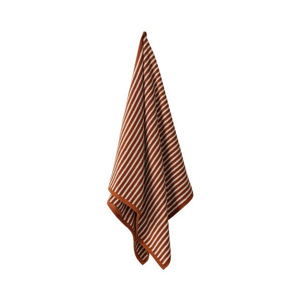 Konyakbarna-krémszínű pamut fürdőlepedő 70x140 cm Dixie – Jotex-image-2