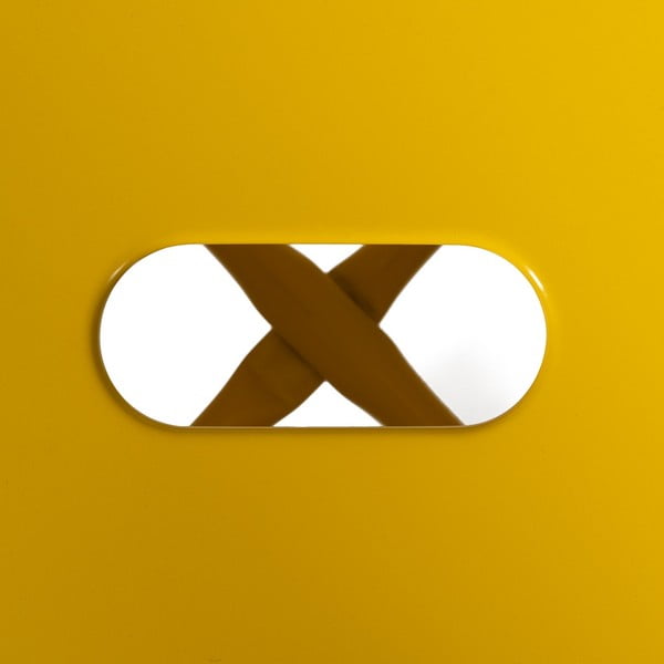 Sárga fém bárszék szett 2 db-os (ülésmagasság 76,5 cm) – Ixia-image-4