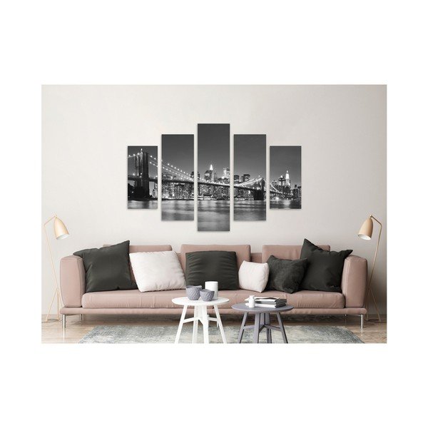 Canvas Most BW többrészes kép, 100 x 150 cm - Styler-image-2