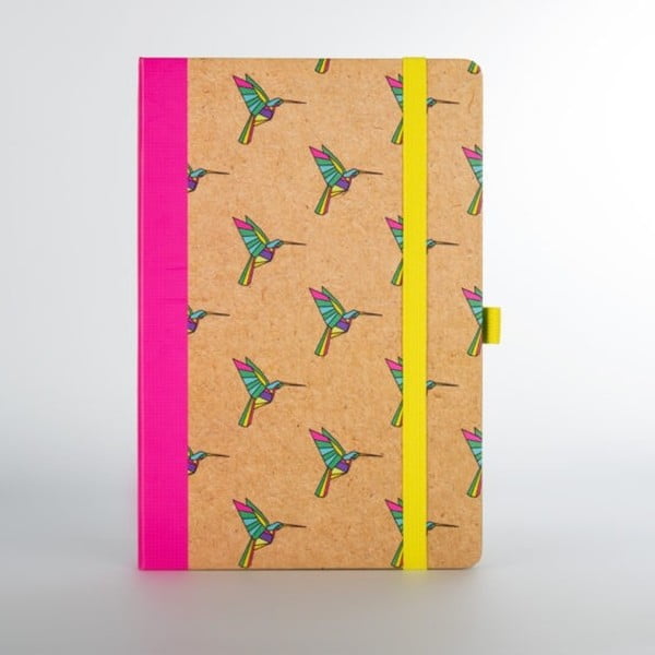 Origami kolibrimintás jegyzetfüzet - Just Mustard