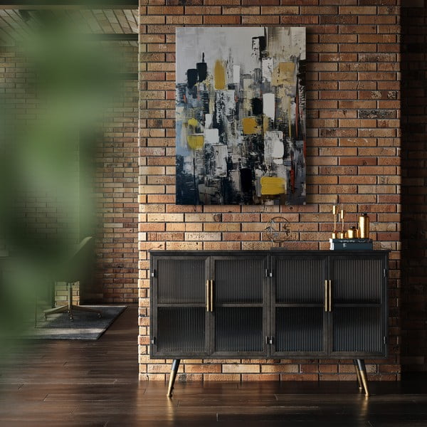 Kép kézzel festett részletekkel 70x100 cm Cityscape – Styler-image-4