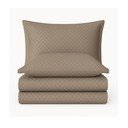 Barna egyszemélyes renforcé pamut ágyneműhuzat 140x200 cm Checkered – Mila Home Luxury