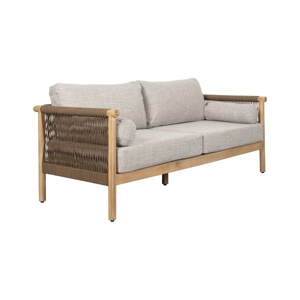 Szürkésbézs kárpitozott háromszemélyes kerti lounge szett Oasis – Dutchbone-image-3