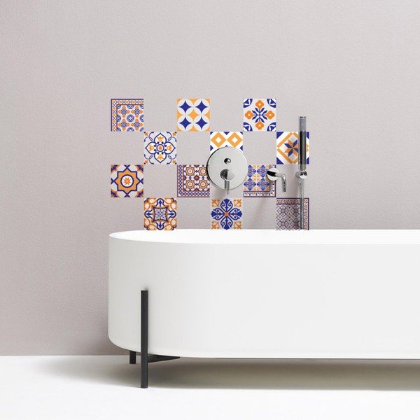 Alenna 12 részes dekorációs falmatrica szett, 20 x 20 cm - Ambiance-image-4