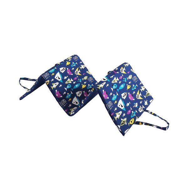 Kék kerti székpárna napozóágyra 49x137 cm   Fishes – B.E.S.